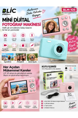 Blic Blm-105 Mini Dijital Fotoğraf Makinesi Pembe