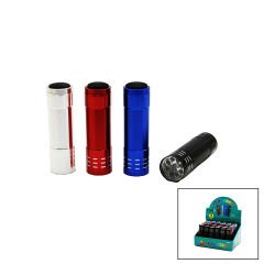 Q-Max El Fener El Mini Pilli 9 Led Siyah