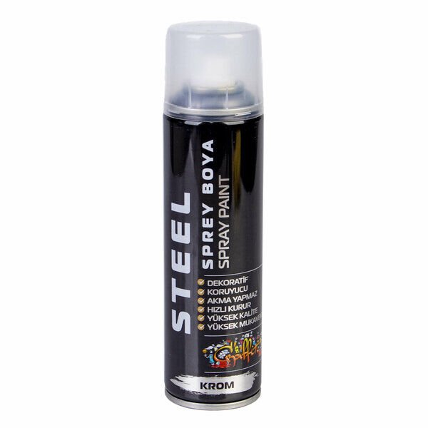 Steel Sprey Boya  200 Ml Gümüş