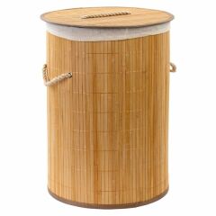 Krd Home Çamaşır Sepeti Bambu Katlanır