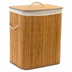 Krd Home Çamaşır Sepeti Bambu Katlanır