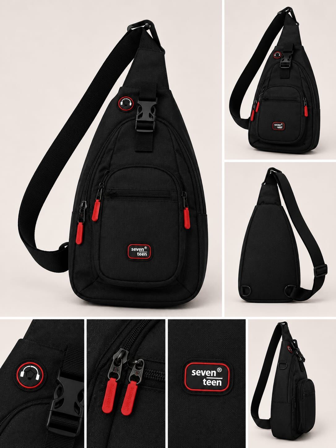 Mkm Seven Teen Body Bag Kırmızı