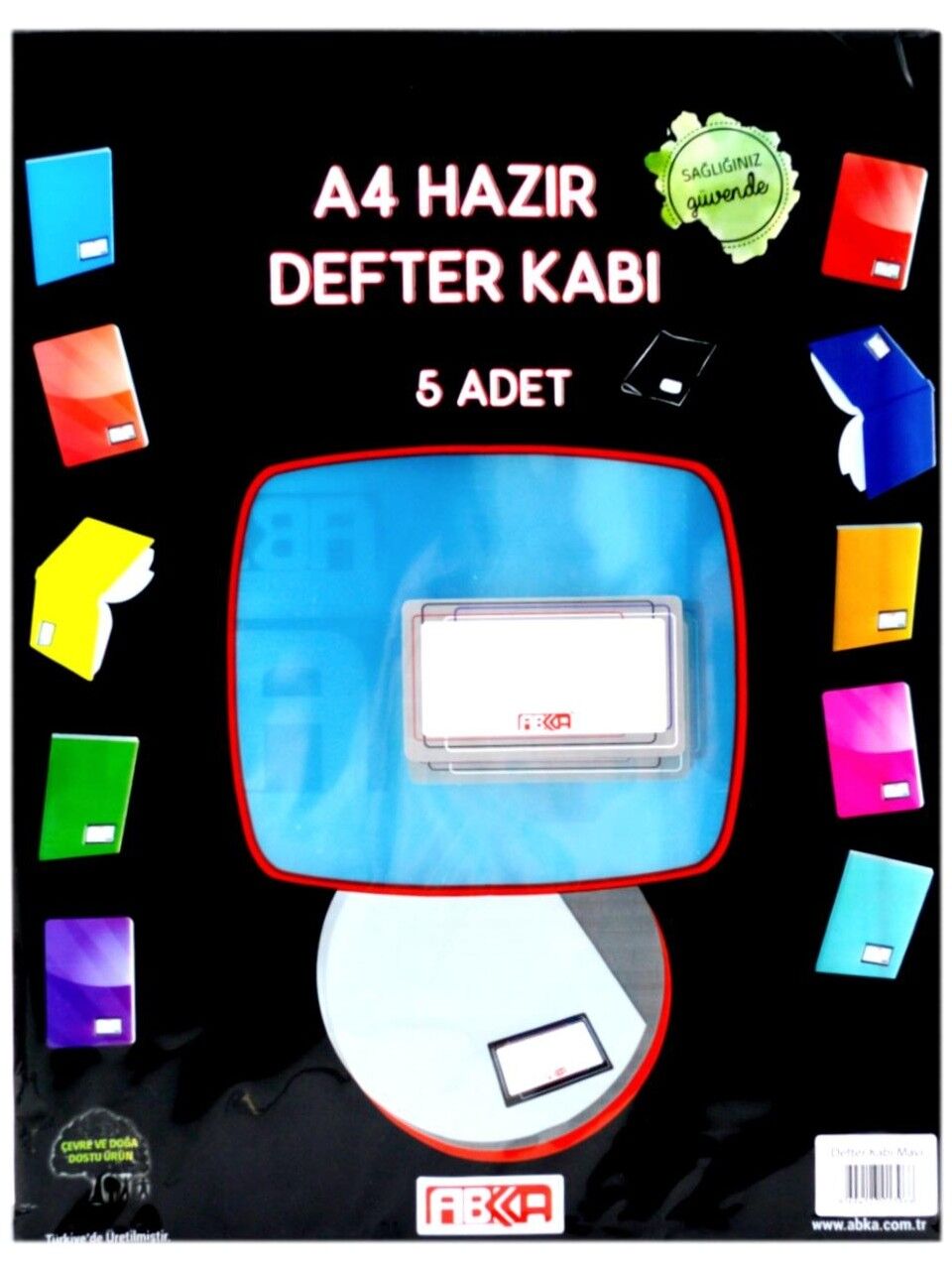 Abka Defter Kabı A4 5 Li Mavi
