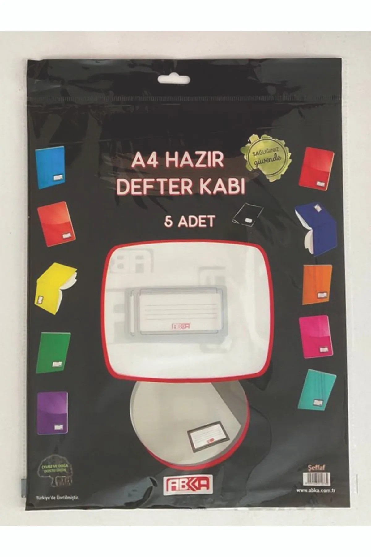Abka Defter Kabı A4 5 Li Şeffaf