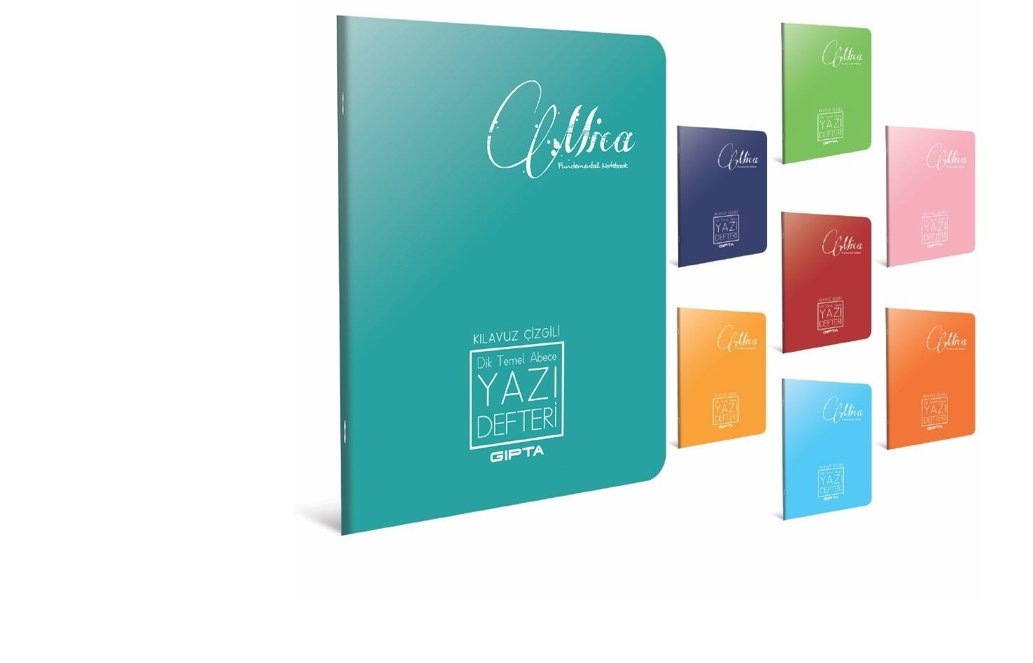 Gıpta 40 Yaprak Yazı Defter Büyük Boy Pp Kapak Karışık Renkli