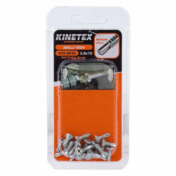 Kinetex Hırdavat Seti Akıllı Vida 3.9 X 13