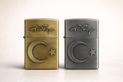 Sdr Çakmak Benzinli Kabartma Bayrak Figürlü Metal