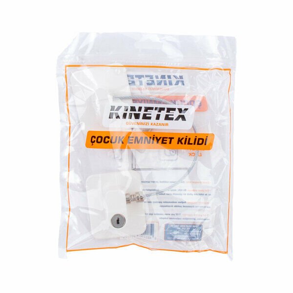 Kinetex Halatlı Çocuk Emniyet Kilidi Beyaz