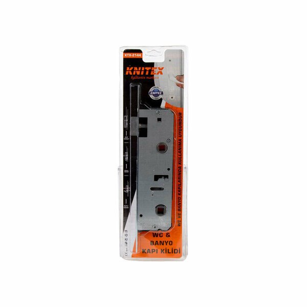 Knitex Pvc Wc Banyo Kilidi Gümüş