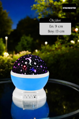 Star Master Uzay Yıldızlı Gökyüzü Projeksiyon Gece Lambası