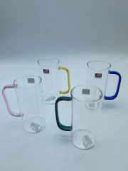 Krd Home Deli Glassware Bardak Kupa Cam Kulplu Borosilikat 4 Lü GBP31 380 Ml