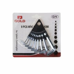 Gold-Crv Alyan Seti Mini 9 Parça Kartelalı