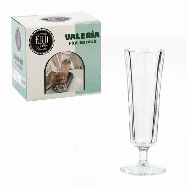 Krd Home Kahve Yanı Bardak Sade 6 Lı Flüt Valeria