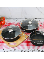 Meşeler Granit Sahan Seti 3 Lü