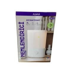 Auhma Aus-12 Hava Nemlendirici Işıklı 3000 Ml (Buhardanlık-Koku Makinesi) Beyaz