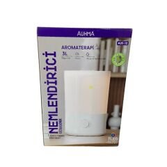 Auhma Aus-12 Hava Nemlendirici Işıklı 3000 Ml (Buhardanlık-Koku Makinesi) Beyaz