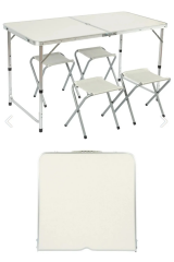 Katlanır Tabureli Piknik Kamp Masası Takımı 4 Kişilik