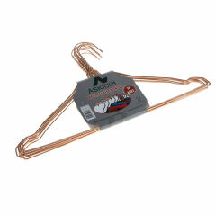 Askıcım Metal Elbise Askısı 10 Lu Bakır