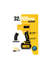 Auhma Ahv-18 Turbo Hava Üfleyici Kurutucu Başlıklı 21 V 2 X 1.200 Bataryalı