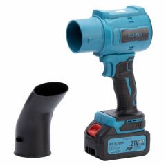 Auhma Turbo Hava Üfleyici Kurutucu Başlıklı 21V 2x1.200 Bataryalı AHV-18 Turkuaz