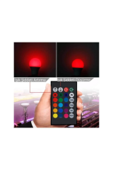 Atc Led Ampül Kumandalı 9 W Karışık Renkli