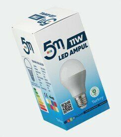 5M Led Ampül 11 W E27 Beyaz