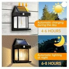 Sdr Tk-888 Solar Aydınlatma Sensörlü Lamba