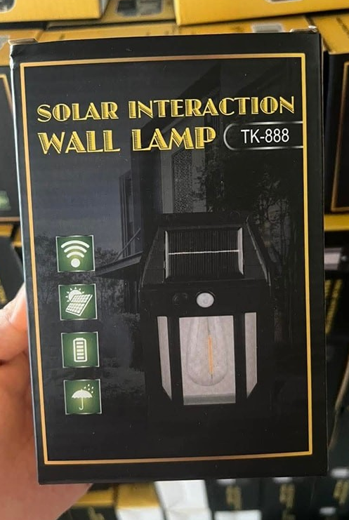 Sdr Tk-888 Solar Aydınlatma Sensörlü Lamba Siyah