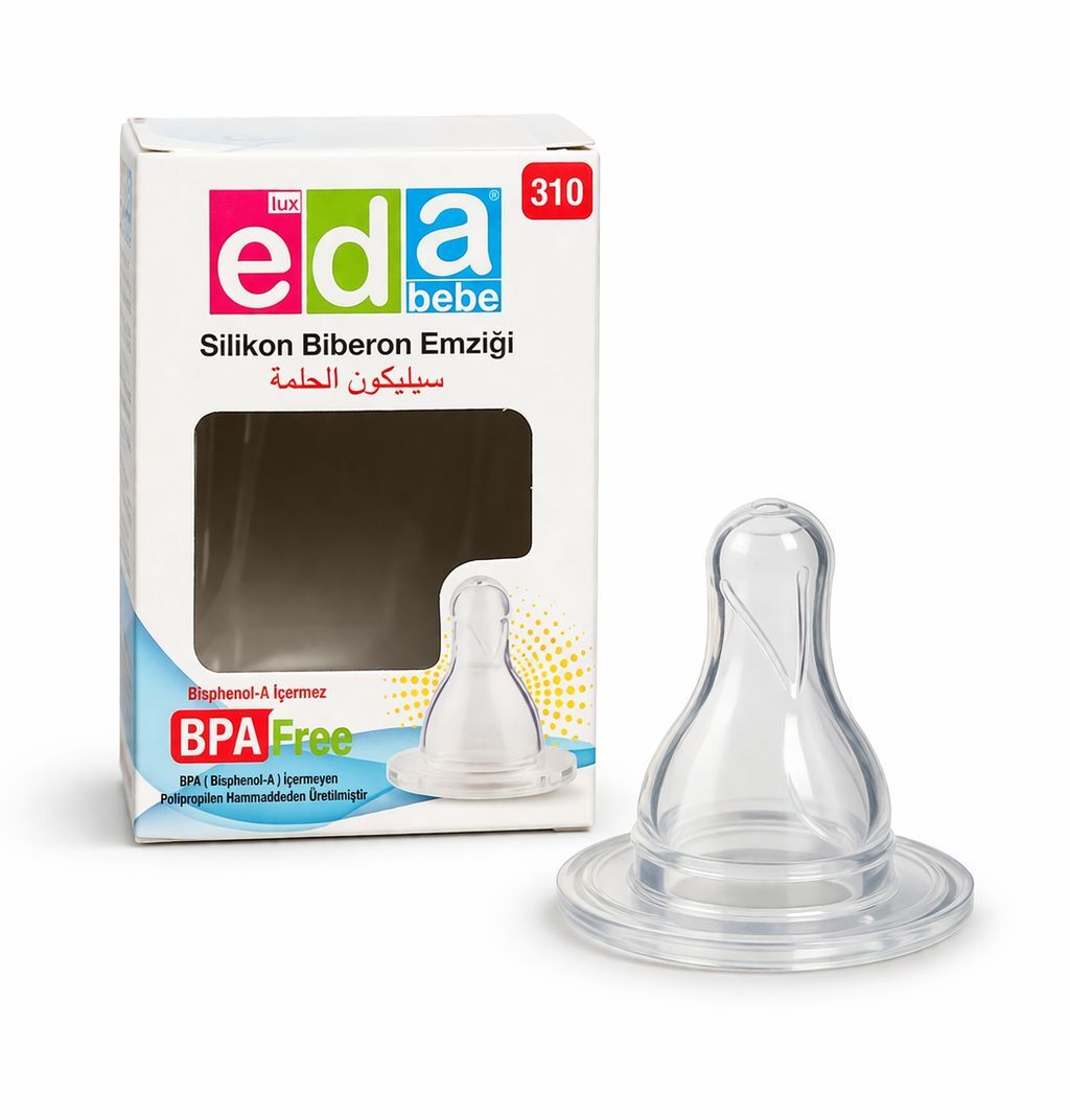 Eda Emzik Silikon Biberon Emziği Şeffaf