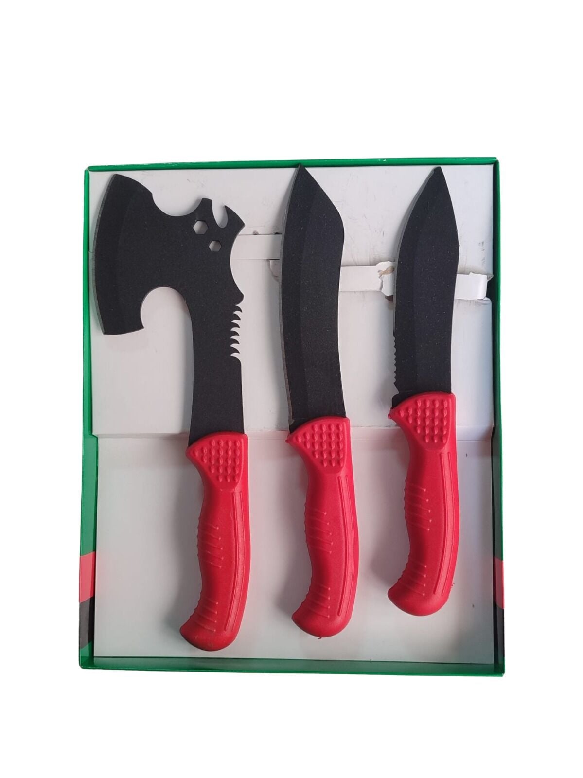 Özprox 3'Lü Kamp Seti(Kamp Baltası-Et Kesim Bıçağı-Avcı Bıçağı)