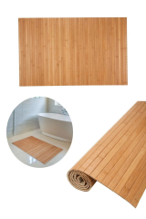 Krd Home Banyo Matı Bambu 70x45 Cm Ahşap