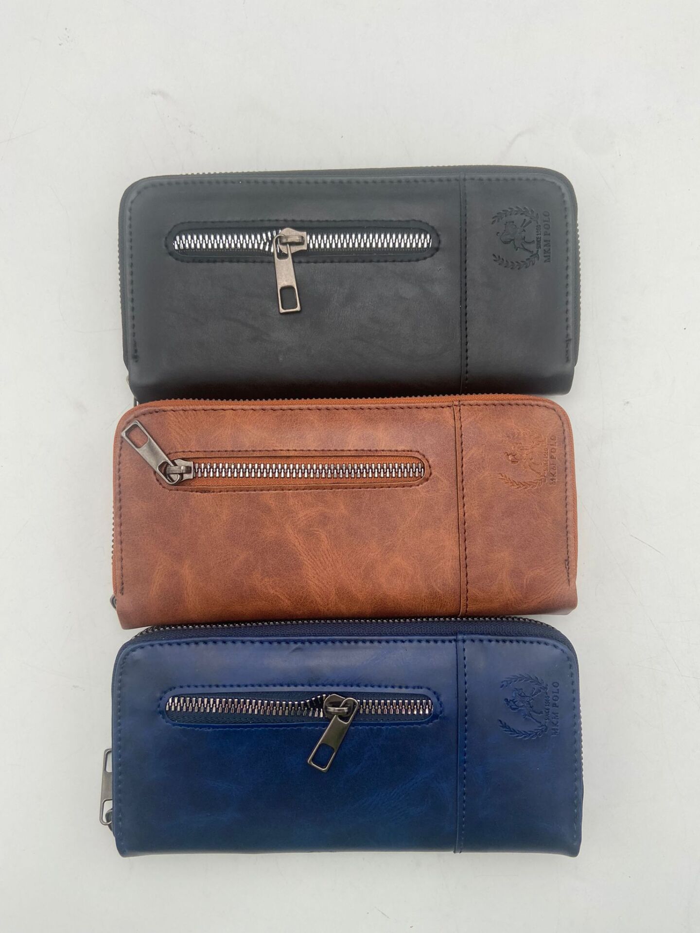 Mkm Polo 1487 Fermuarlı Elcikli Cüzdan Siyah