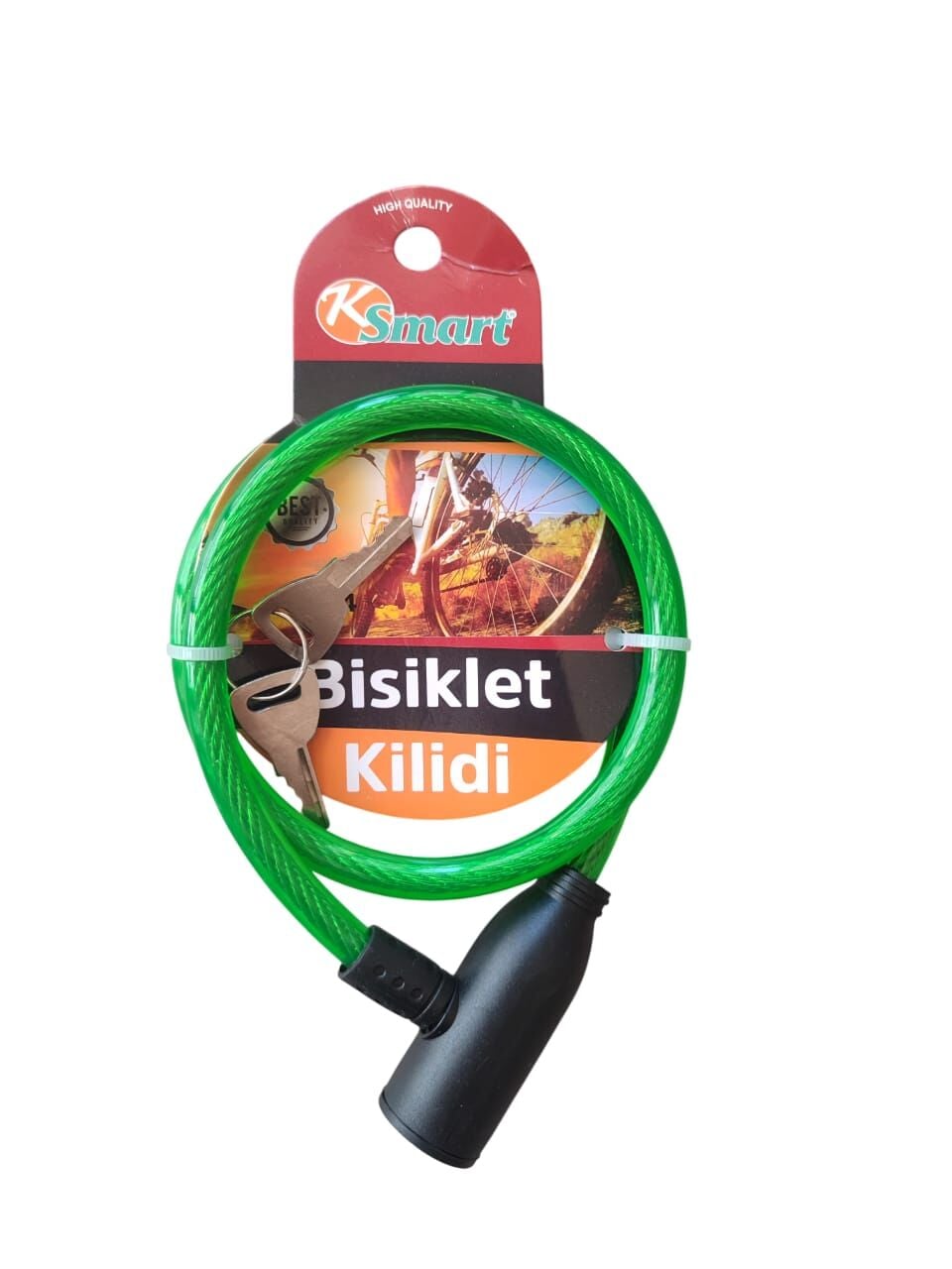 Ksmart Bisiklet Kilidi İnce K-0834 0834 Yeşil