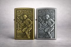 Sdr Çakmak Benzinli Kabartma Figürlü Metal Gümüş - No:10