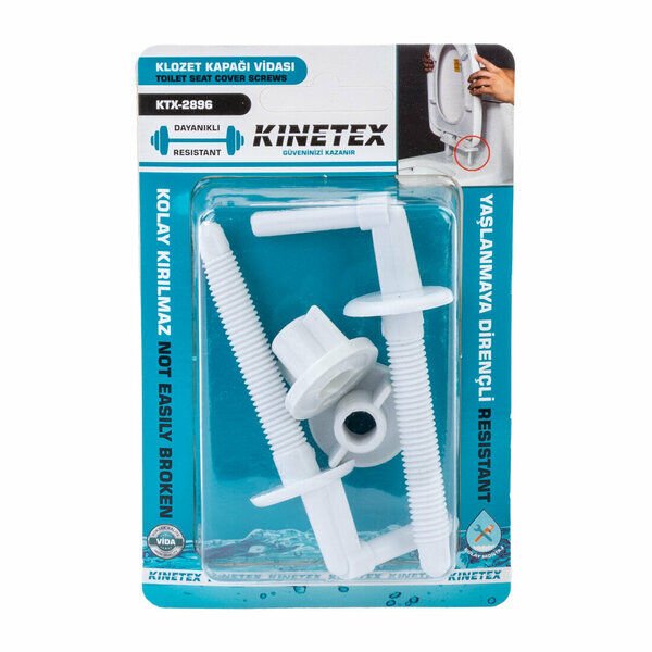 Kinetex Klozet Kapağı Vidası Beyaz