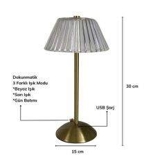 Winnboss Masa Lambası Şarjlı Kutulu Dekoratif Kristal W034