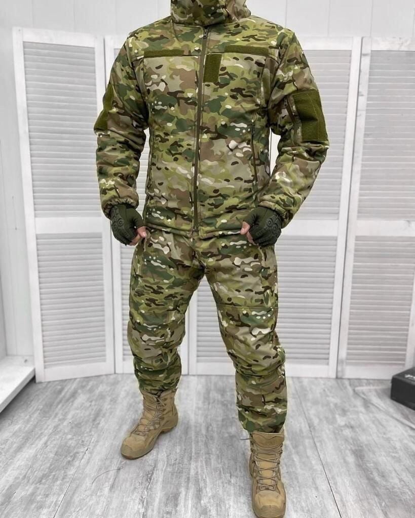 Kamuflaj Desen Kampçı Dağcı Avcı Pantolon Ceket Takımı