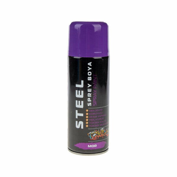 Steel Sprey Boya  400 Ml Mor