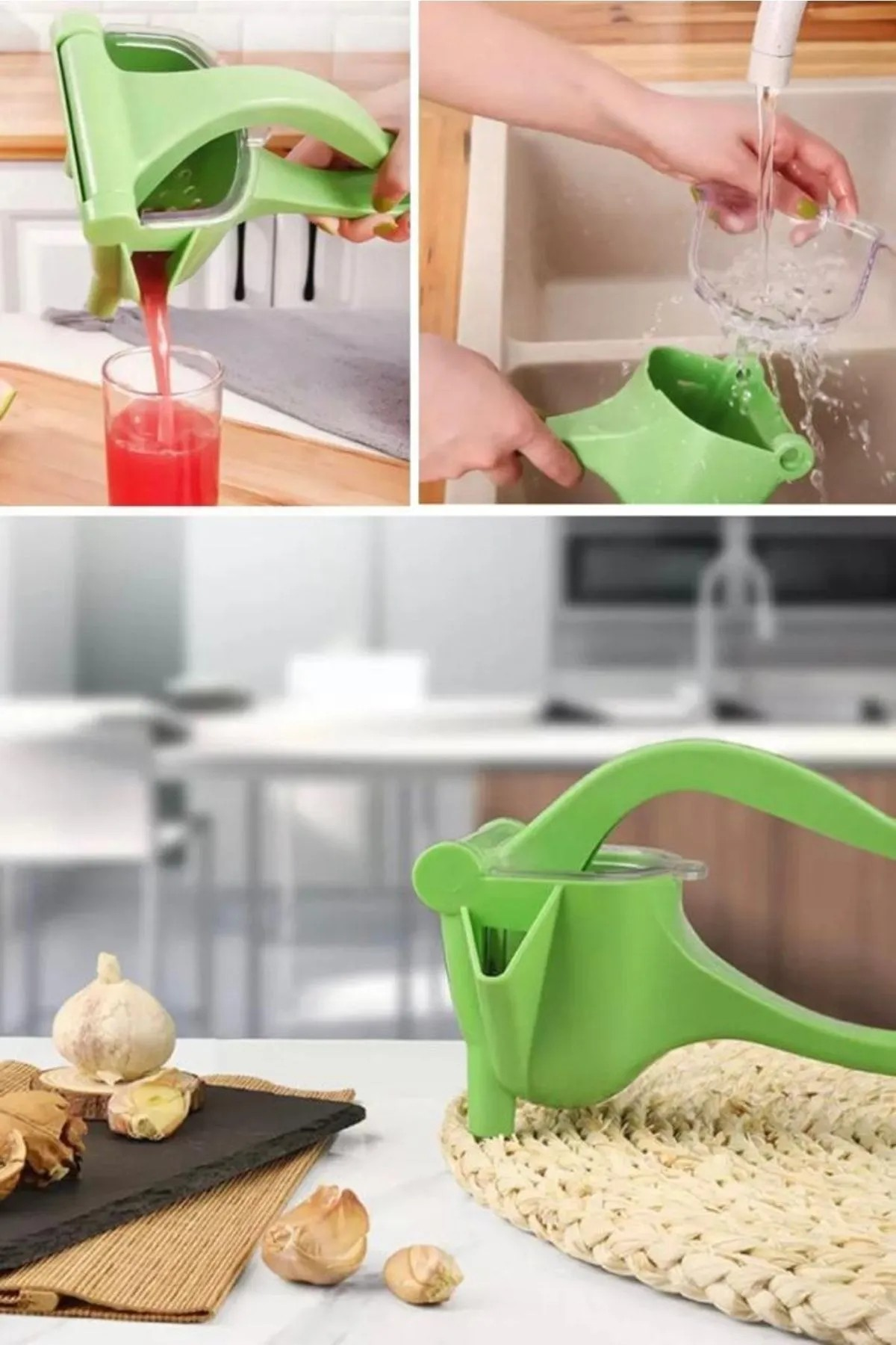 Omilife Narenciye Sıkacağı Manuel Fenomen Ürün Yeşil