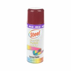 Steel Sprey Boya  400 Ml Bordo
