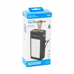 Acl Pw-85 Powerbank 30000 Mah Lcd Gösterge 4 X USB Dahili Lightning Type-C Mikro