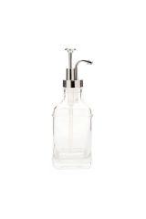 Cam Sıvı Sabunluk 500 Ml Gümüş