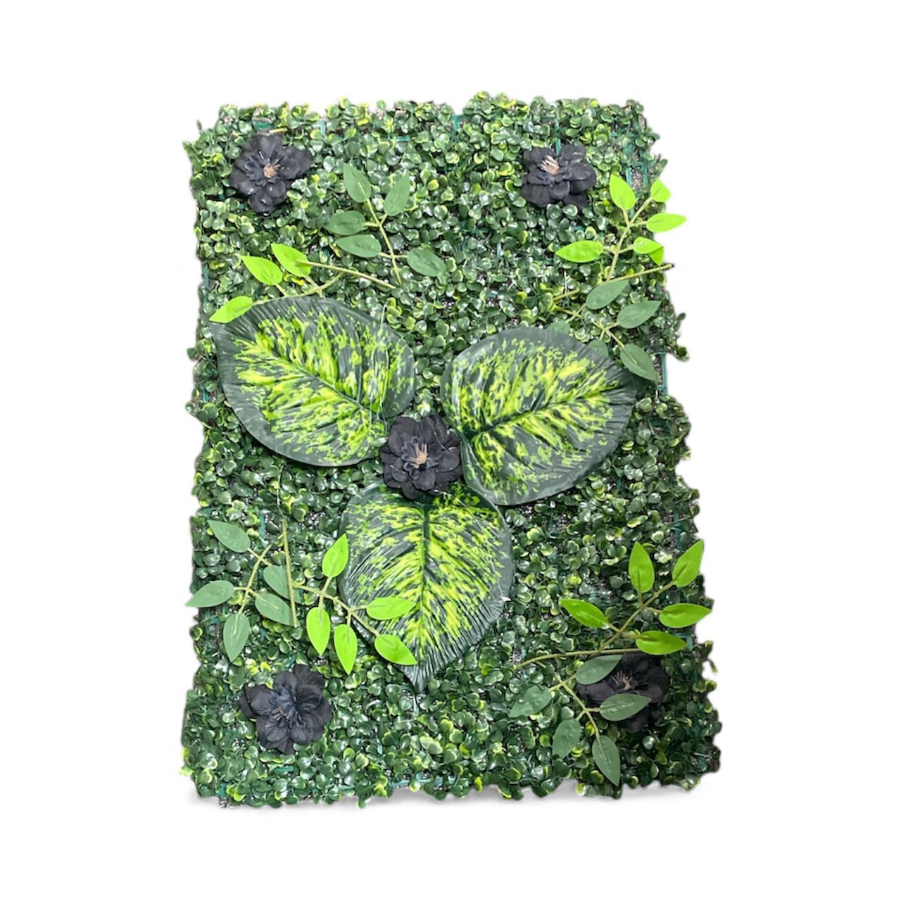 Manolya Yapay Çiçek Duvar Kaplama Panel 40 X 60 Cm Siyah