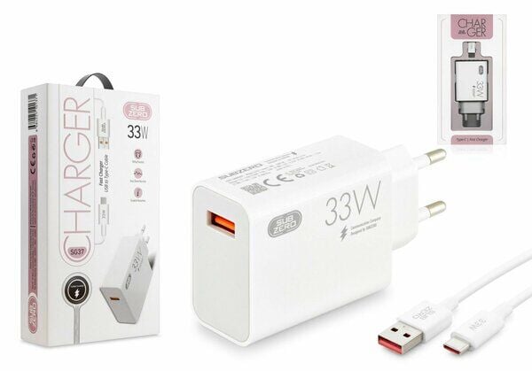 Subzero Sg37 Şarj Aleti Ev Usb Type-C 33 W