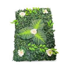 Manolya Yapay Çiçek Duvar Kaplama Panel 40 X 60 Cm Krem