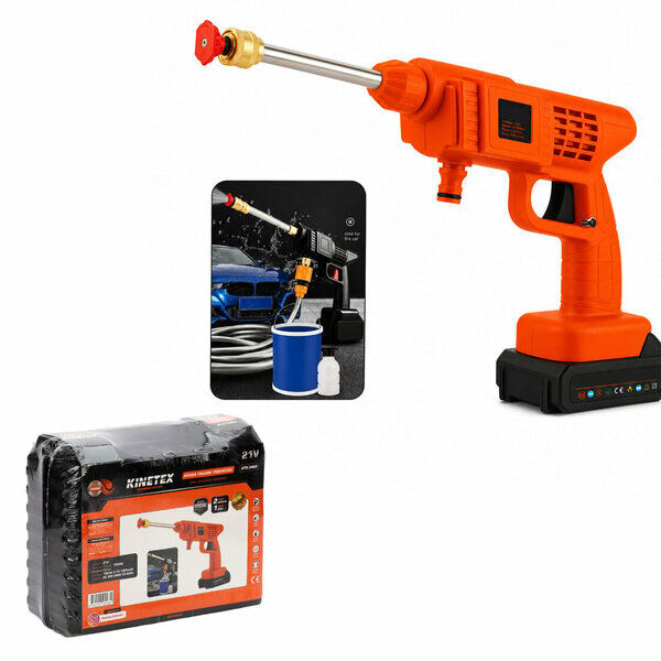 Kinetex Ktx-3462 Oto Yıkama Tabanca Şarjlı 21 V 2 Batarya 1200 Mah