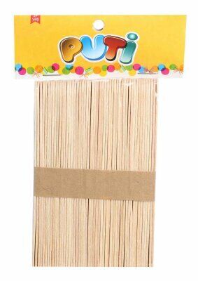 Puti Ahşap Dil Çubuğu Büyük  50 Li