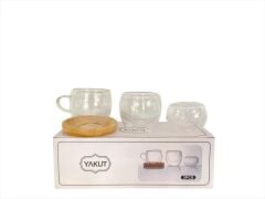 Yakut 12891 3 Lü Cidarlı Kahve Seti