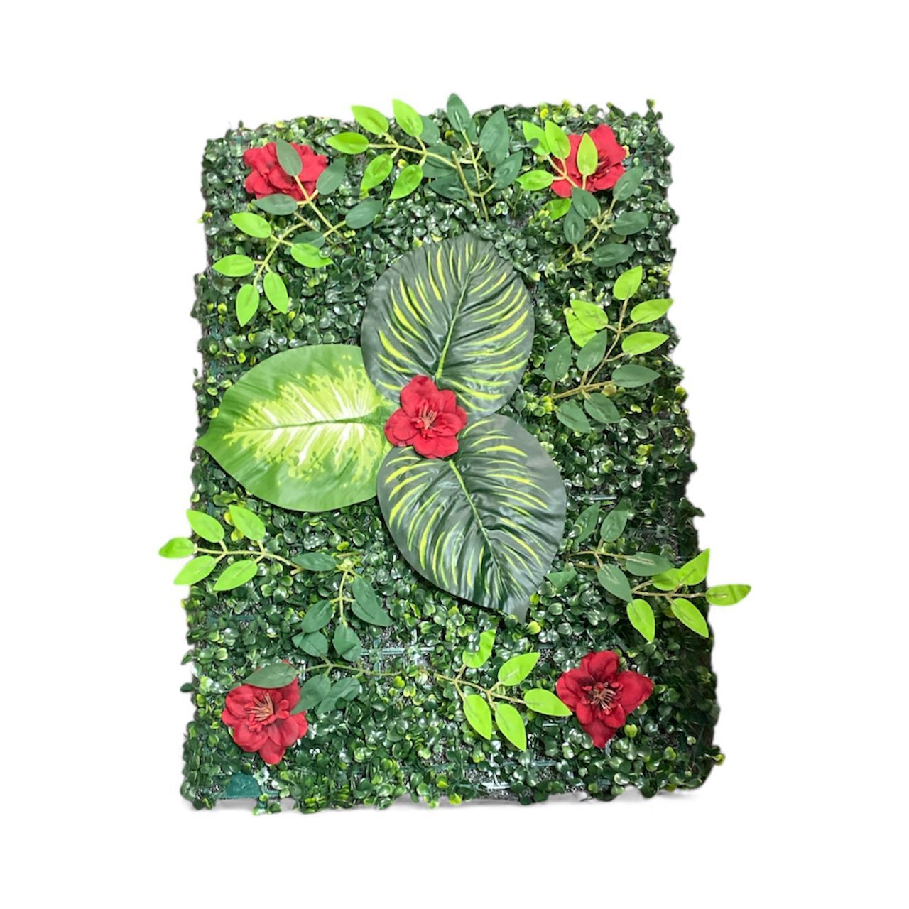 Manolya Yapay Çiçek Duvar Kaplama Panel 40 X 60 Cm Bordo