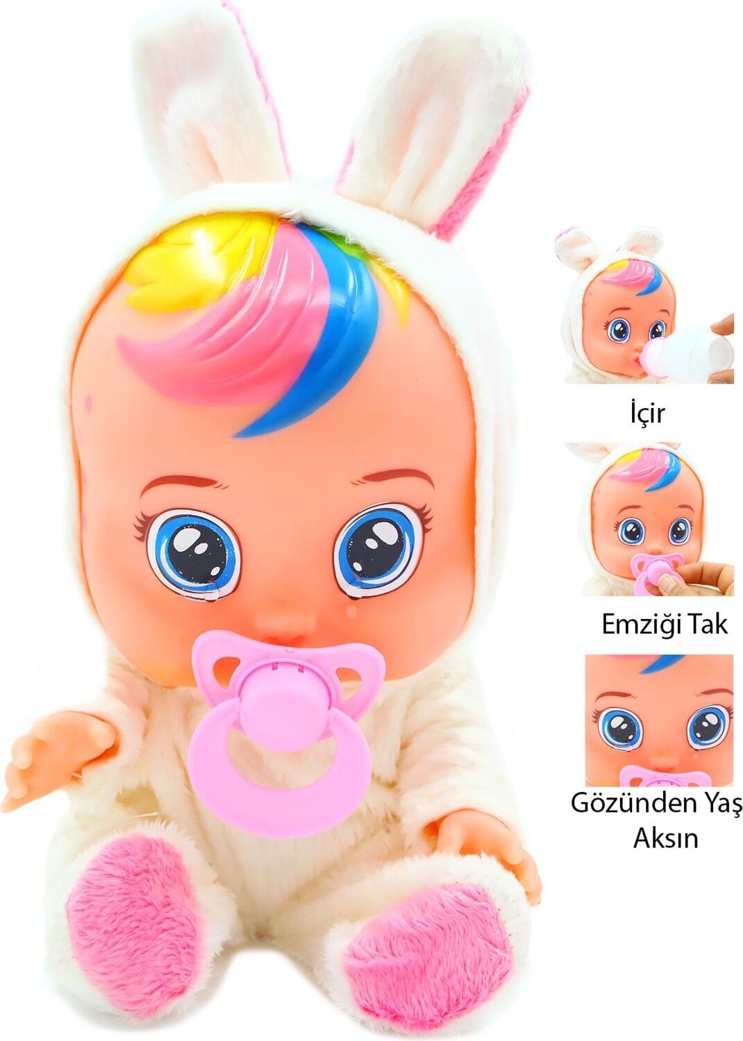 Global Bebek Roza Ağlayan Krem